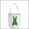 Other Festive Party Supplies Easter Bunny Baskets Diy Burlap Rabbit Ears Bags Put Eggs Storage Jute Linen Basket Drop Delivery Hom Dhjtr