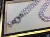 Colliers pendentifs Mer du Sud 8-9mm Collier de perles blanches rondes 18 pouces