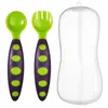 Utensílio de alimentação para bebês Silicone colher de silicone para comer lutas de mesa de mesa