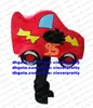 Red Sports Car Roadster Mascot Costume Saloon Car Limousine Sedan Automobile Auto Adult Society Aktiviteter Performance ZX305