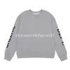 Luxuriöses Designer-Langarm-Sweatshirt für Herren, klassisches Sweatshirt mit doppeltem Arm und Buchstabendruck, Modemarke, Pullover mit Rundhalsausschnitt, Schwarz, Weiß, Grau