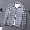 Herren Daunenparkas Winterjacke Mann Ultraleichte Jacken Herrenmantel Ultraleichter tragbarer Stehkragen Winddichter Mantel 6XL 221111