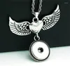 Pendant Necklaces Pendants For Sublimation White K Peach Heart Angel Women Button Jewelry Transfer Diy Consumable224m