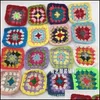 Mats Pads 50Pcs/Lot Handmade Original 7 5Cm Trade Hand Crochet Doilies Pad Cup Mat Po Props Placemat Decorative 1919 V2 Drop Deliv Dhkgq
