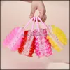 Party Favor Party Favor New Christmas Gift Childrens Luminous Bag Cosmetic Handbag Princess Fashion Girl Play House Toy Storage Bags Dh6Pm