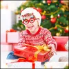 Décorations De Noël 2023 Nouvel An Po Props Bonne Fête De Noël Feutre Tissu Lunettes Cadre Pour Adts Enfants Drop Delivery Accueil Ga Dhgqz