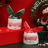 Noel Şeker Çantaları Hediye Sarma Treat Bisküvi İyi Hediye Çantası Çerez için Doğum Günü Pastası Pops Malzemeleri 50 PCS/LOT