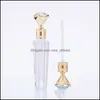 Упаковочные бутылки L Diamond Lip Tubes Clear Pell Tube Container с палочками модные бутылки.