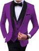 Herenpakken Blazers White S 3 -delige formele bruiloft Shawl Lapel Casual Tuxedos voor prom bruidegomsmannen Blazervestpant 221111