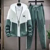 Pra5 Designers nouveaux hommes survêtements marque de mode hommes costume printemps automne hommes deux pièces Sportswear Style décontracté costumes