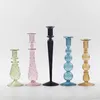 Candle Holders Nordic Glass Romantic Dinner Home Decoration Candlestick For Birthday Wending Holder Wax Portavelas Decor