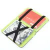 Borse portaoggetti Ultra sottile da uomo in pelle PU maschile Mini piccoli portafogli magici Flip Portamonete BiFold Porta carte di credito in plastica