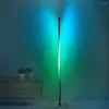 Floor Lamps LED Corner Lamp RGB Twisted Colorful Decoration Light Bedroom Bedside Stand Indoor Living Dining Room Lighting