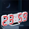 Skrivbordsklockor moderna digitala v￤ggklockor led bordsklocka Colorf Klockor 24 eller 12 timmar Display Alarm SN Home Room Decor Drop Del DHC3X