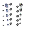 Stud Earrings 1 Pair Black Stainless Steel Ball Studs For Women With Diameter 3mm Earring Pin Corrosion Earr1397832