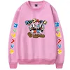 Herrtröjor The Cuphead Show Cartoon Sweatshirt Crewneck Långärmad män Kvinnors outwear Harajuku Streetwear 2022 American Anime