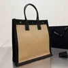 Bolsas de compras Beach Tote Bag Women Women Summer Bolsa Designer ombro Couro Luxo Crossbody Feminino 220412