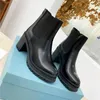 2023 botas botas de moda booties sega tênis de corrida tênis de inverno designer mulher couro nylon tecido feminino tornozelo motociclista austrália tamanho US 4-10