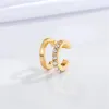 Orecchini posteriori 1PC Punk Big Snake Ear Cuffs Clip per donna Uomo Simple Zircon Round Circle No Piercing Fake Cartilagine Orecchino Gioielli