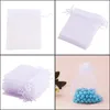 Present Wrap Gift Wrap Dable Bag Beam Mouth Mesh Packaging Sachet Dstrings Puches Wedding Organza1 Drop Delivery Home Garden Festive P DHVDA