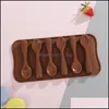 Выпечка плесени Sile Chocolate Flom Heart круглый пирамида