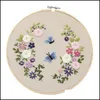 Andra konst och hantverk Övriga konst och hantverk europeiska DIY -broderier Flower Mönster Handarbetsarbete för nybörjare Cross Stitch Kit DHGZB