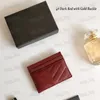 Designer titular de cart￣o de couro genu￭no homem homens bolsas de cr￩dito mini carteira de carteira charme dourado prateado preto saco de fivela