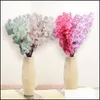 Ghirlande di fiori decorativi Fiori di ciliegio artificiali Ghirlanda di fiori finti Bianco Rosa Rosso Viola Disponibile 1 M / Pezzi Per matrimonio Fai da te D Dhorp