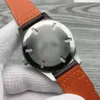 Montre pour hommes 41mm, cadran imprimé à rayures vertes, cristal saphir, acier inoxydable, montre-bracelet mécanique automatique