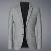 Herenpakken blazers herfst mode solide kleur slanke heren zakelijk casual pak jassen mannen hoge kwaliteit formele blazer jas mannelijk vet 4xl 221111