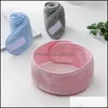 Shower Caps Adjustable Wide Hairband Makeup Head Band Toweling Hair Wrap Shower Cap Stretch Salon Spa Facial Headband Make Up Acc Jl Dhg1B