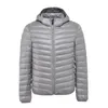 Men's Down Parkas Fashion Boutique Solid Color Warm Mens Casual Hooded White Duck Jacket / Thin and Light Coats 221111