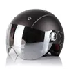 Cykelhjälmar unisex Retro Motorcykelhjälm Personlighet Half Helmet Four Seasons Universal Electric Motorcykel Varm hjälm T221107