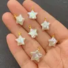 Charms 1pcs Colar de pingente de água doce natural de água doce Jóias estreladas Fazendo brincos de bracelete DIY Suprimentos para mulher Presente de mulher