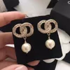 Fashion Dangle Drop Earrings Designer Earings For Women Party Wedding Lovers Gift Smycken med flanellv￤ska