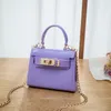 Fashion Children Backpacks Candy Color Handtas Satchel Mini Purse Jelly Schoudertas Crossbody Purse met handvat Kettingriem klein