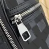 10A Designer Fashion Backpack Checkerboard Grid Laptop Bag Men's Backpack Business and Leisure Pakket Hoge capaciteit