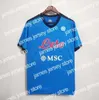 قمصان كرة القدم 21 22 قمصان كرة القدم لنابولي قميص كرة القدم في نابولي أزرق 2021 Halloween Osimhen KOULIBALY camiseta de futbol INSIGNE Maradona maillot foot