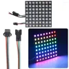 Strips 8x8 16x16 8x32 Pixels SK6812 WS2812B RGB Matrix Individually Addressable Digital Flexible LED Panel Screen DC5V