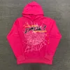 22SS Spider Pink Sp5der Hoodies Young Sweatshirts Streetwear Thug 5555555 Angel Hoody Men Women 11 Web Pullover Fast Delivery