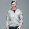 Masculino de parkas masculino de casaco de inverno fofo com capuz 90% de jaquetas de pato branco ultraleve portátil slim 5xl 6xl 221111