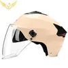 Casques de vélo Casque de moto pour femmes Équipement de motos pour hommes Jet de sécurité électrique Adultes pour casque de moto Snapback Vespa CYCLOMOTEUR Casco T221107