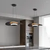 Pendant Lamps Dining Room Kitchen Chandelier Modern Minimalist Led Black/white Living Bedroom Nordic Ceiling