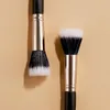 Stippling Blush Brush met platte kop Professionele make-up Gezichtsborstels Dubbellaagse borstelharen Natuurlijke menging Waterbestendig Gebruiksvriendelijke make-uptools