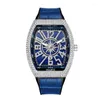 Relojes de pulsera PINTIMEBig Dial Diamond Men Relojes Top Reloj creativo Reloj militar Hip Hop Reloj Hombre Relogio Montre Homme