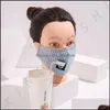 Designer Masks Drinking Holes Plaid Mascarilla Reusable Cotton Face Masks Can Put Filter Piece Good Respirator Adt Kids Washable Pm Dh2Sd