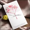 Greeting Cards Flowers Greeting Cards Gypsophila Dried Handwritten Blessing Card Birthday Gift Wedding Invitations Dhs 101 Drop Deli Dhwab
