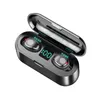 سماعات الهاتف الخليوي F9 TWS Wireless Bluetooth 5.0 Stereo Touch Control Control Sports Sports Music Headphones LED Power Display F9-5 سماعات سماعات الأذن