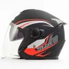 Cycling -helmen Dual Lens Electric Bike Helmet voor motorfietsen open helft helm motorfietshelm rijden motorcross racing T221107