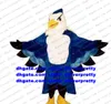 Blue Long Fur Hawk Mascot Costume Falcon Tercel Tiercel Vulture Bald Eagle Vulture Adult Commercial Street Mega-Event ZX1433
